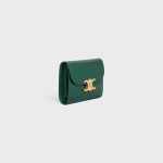 SMALL FLAP WALLER TRIOMPHE IN SHINY CALFSKIN AMAZONE - Image 2